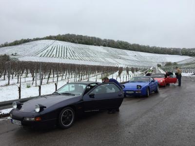 Cars in snow