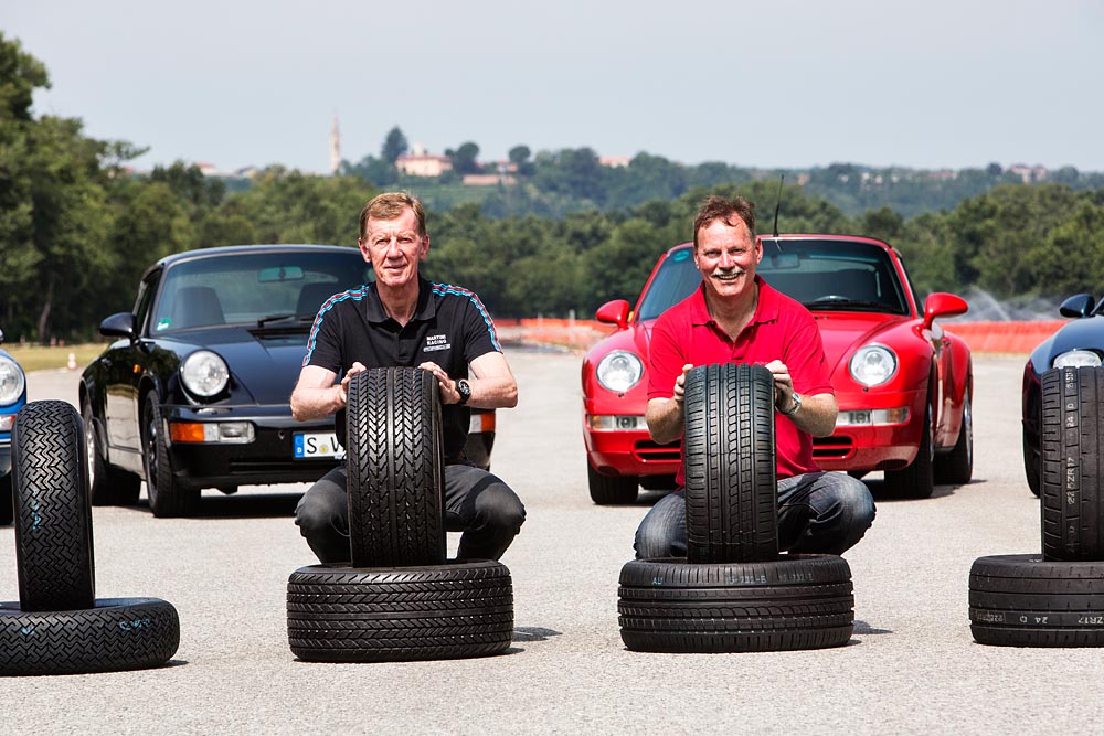 Porsche classic tyres testers